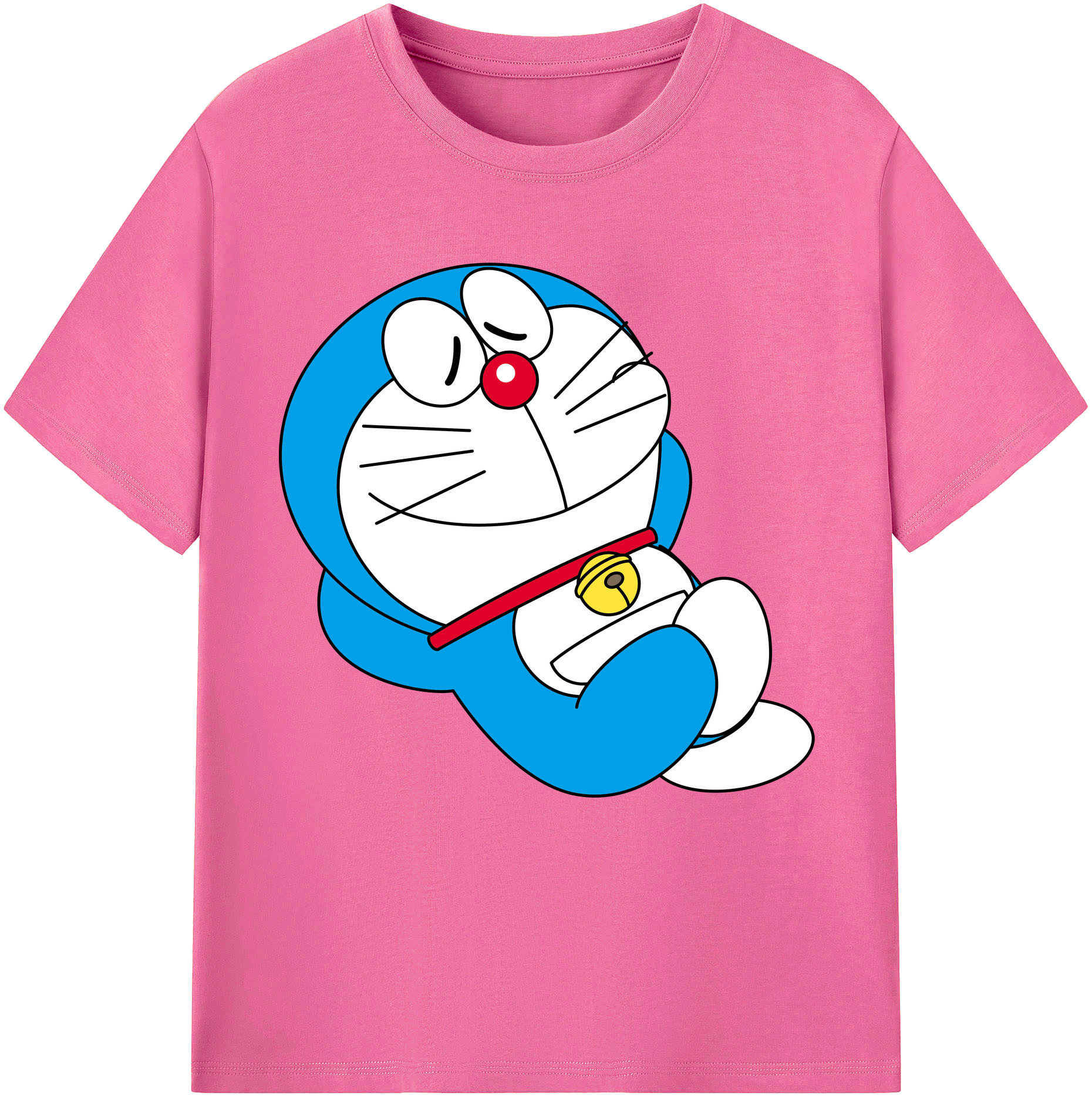 （画像用） ドラえもん Doraemon レディースカジュアルプリントTシャツ（綿100％）